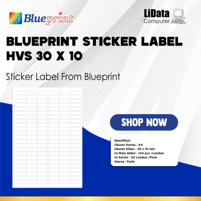 

BLUEPRINT STIKER HVS 30X10