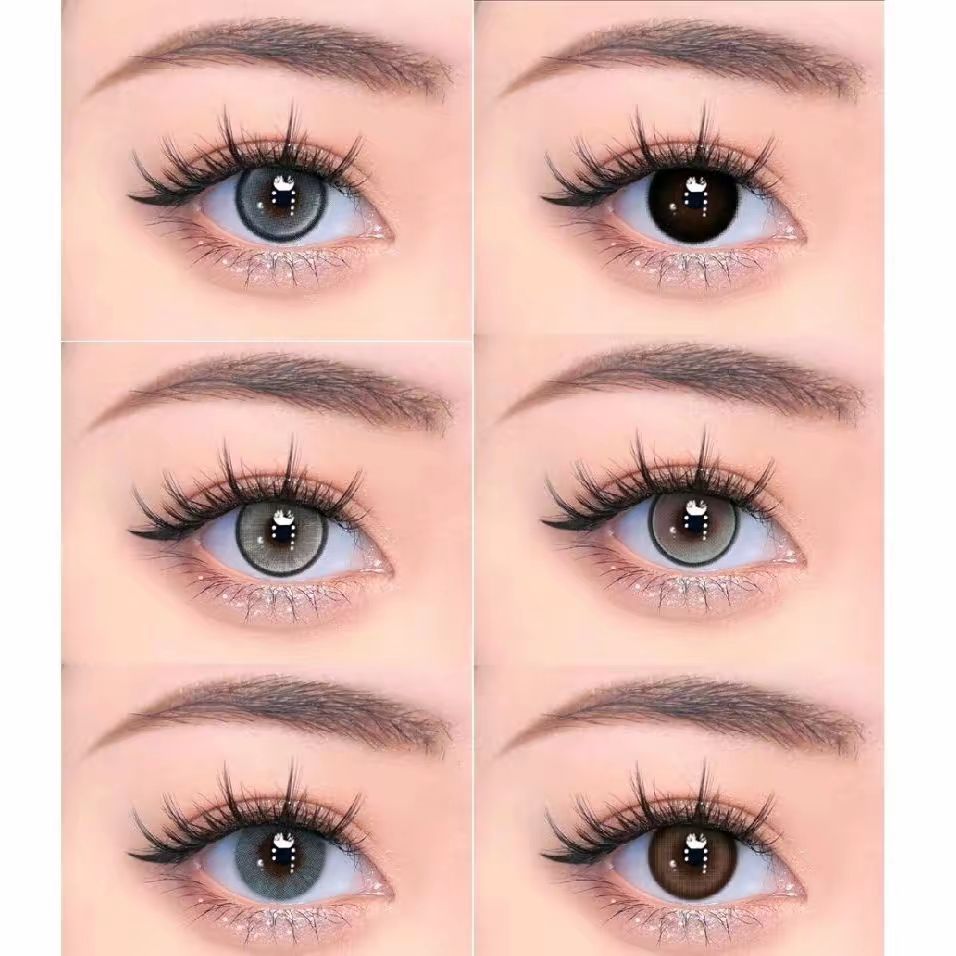 UYAAI Lenslyric Softlens Lollipop Color Contact Lens Big Eyes 14.2mm 6 Month Soflen Lensa