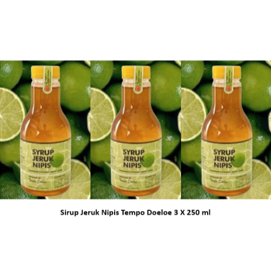 

Sirup Jeruk Nipis Tempo Doeloe 3 PCS X 250 ML
