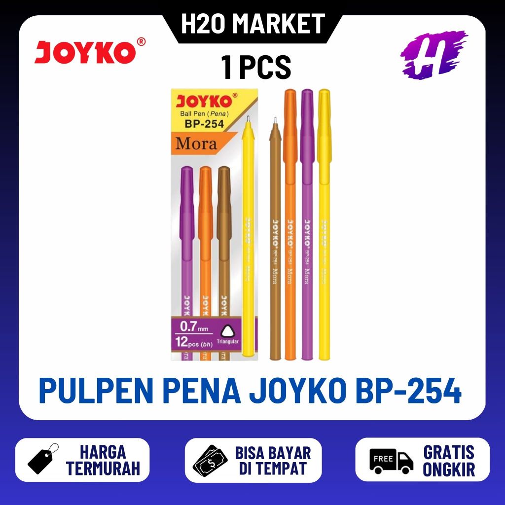 

❤️H2O❤️ Pulpen Joyko MORA BP 254 Grosir ( 1 PCS )