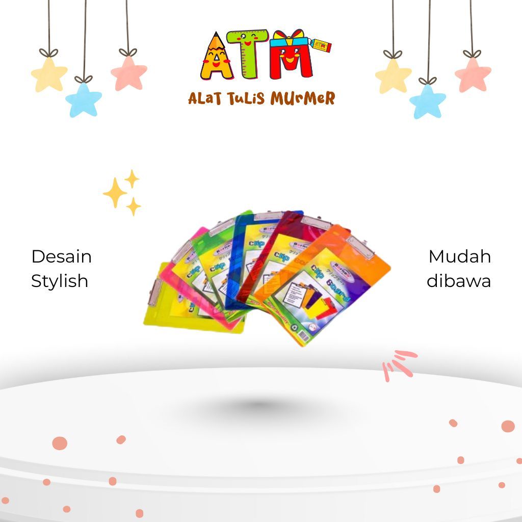 

Clipboard/Papanjalan/Papandada/Clip Board Borneo Warna Transparan