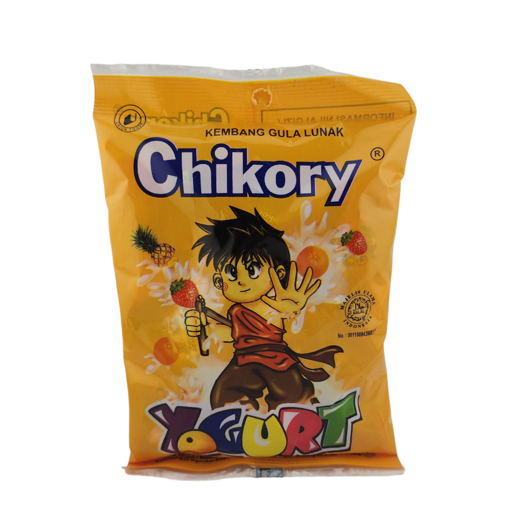 

Chikory Yogurt Permen Gula Lunak - Netto 100 gr isi 40 bks