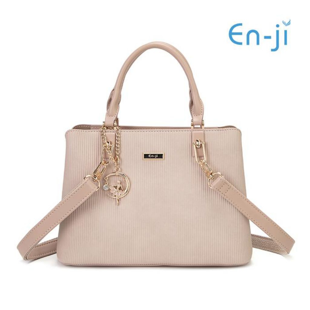 Enji En-ji Yonam Handbag Tas Tangan Slingbag Shoulderbag PU Leather Muat Tablet 8 Inch Wanita