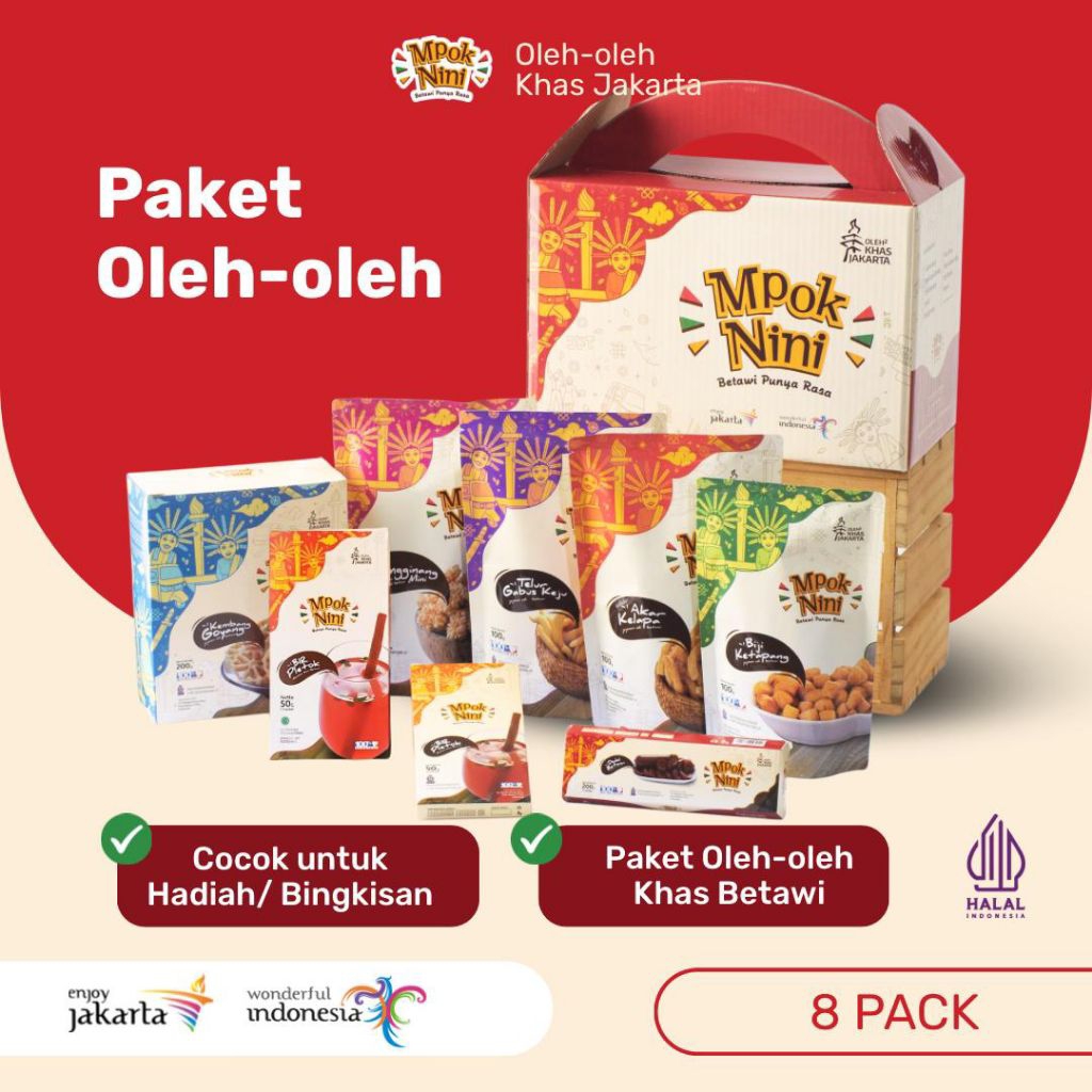 Oleh-Oleh Khas Jakarta Paket Oleh-Oleh Khas Jakarta | Mpok Nini | Oleh Jakarta | Jajanan Betawi Jaka