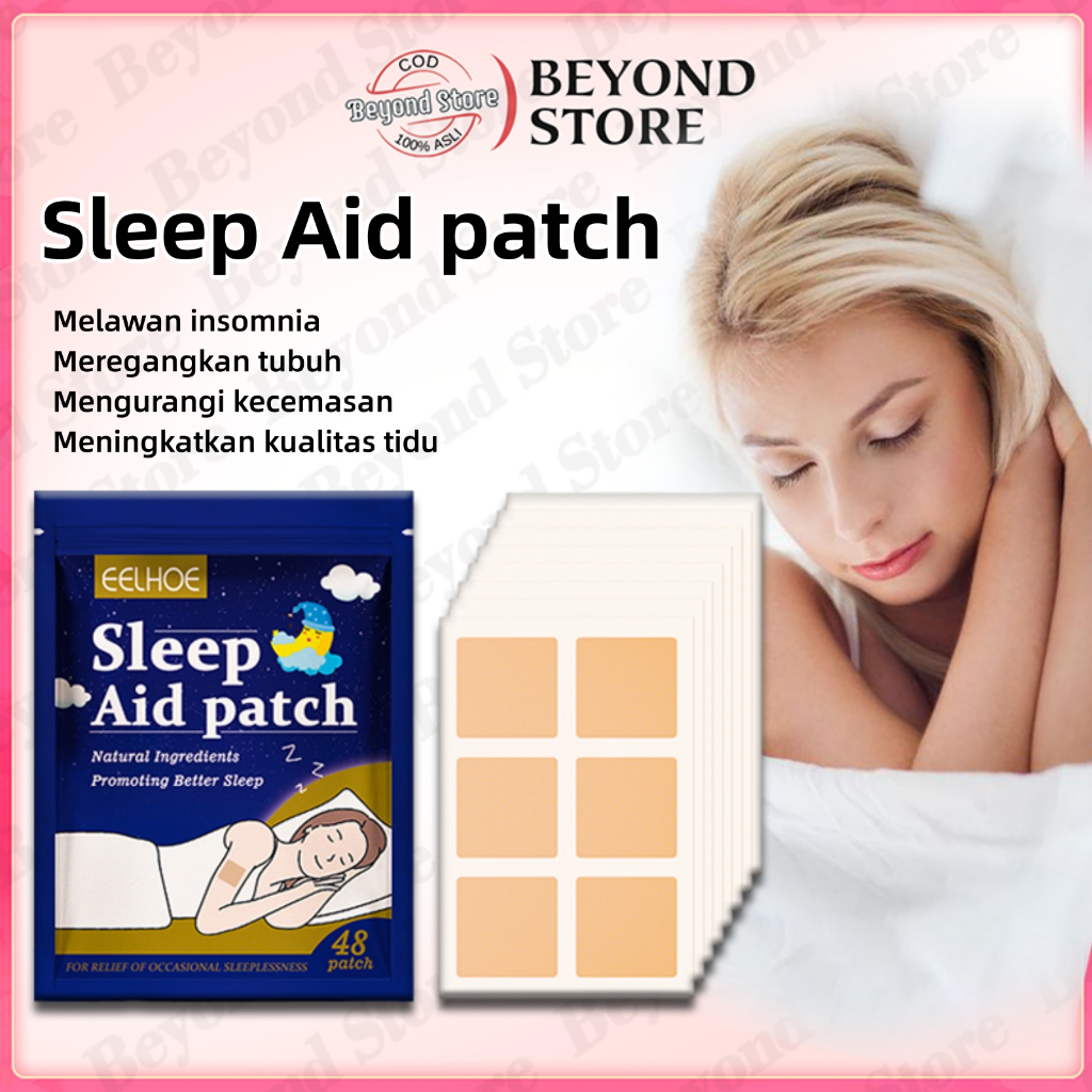 Pengiriman 24 jam Eelhoe Sleep Patch Bantu Tidur Body Relaxing Help Sleeping Patch Good Night Sleep 
