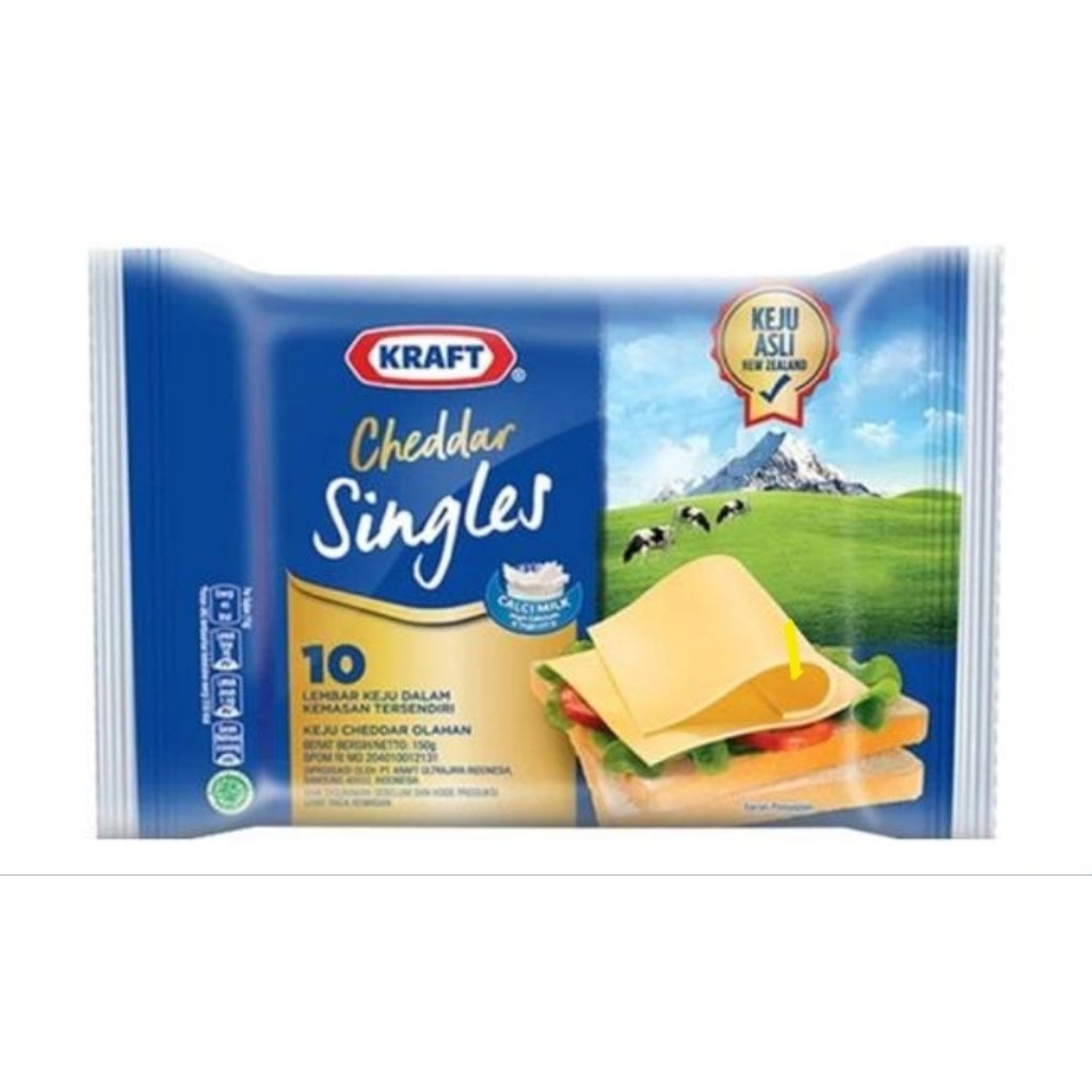 

KRAFT CHEDDAR SINGLES 150g / 75g