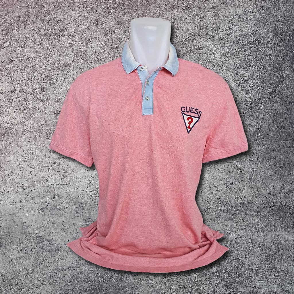 Baju Kaos Polo GUESS - Size L sd XL / Lebar Dada 55 cm - Original - Second