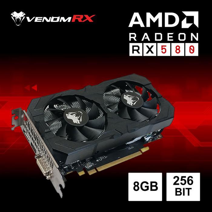 VenomRX VGA Card Radeon RX 580 8GB DDR5 256 Bit