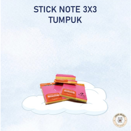 

Memo Sticky Note 3X3inch Tumpuk FORTE (5warna) | Harga Grosir (1Packs/100lbr ) | Sticky Note Color