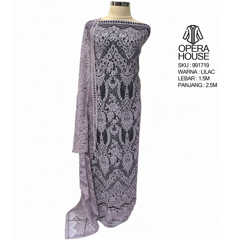 kebaya modern sapto bahan brokat kain elie saab baroque klasik lilac dusty