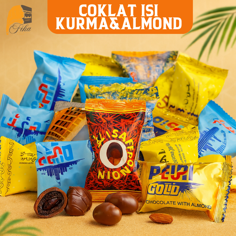 

Coklat Kurma Almond Arab Dubai 1Kg Premium Asli Cokelat Untuk Lebaran dan Oleh Oleh Haji Umroh