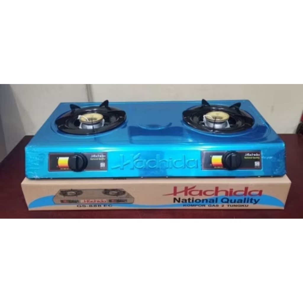 Kompor Gas 2 Tungku HACHIDA GS-888 EC Stainless Steel Kompor Murah Meriah