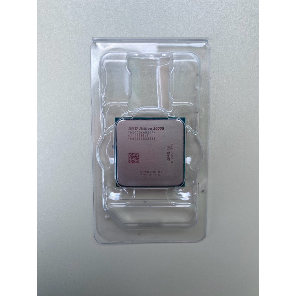 Amd athlon 3000g processor amd with fan cooler id cooler