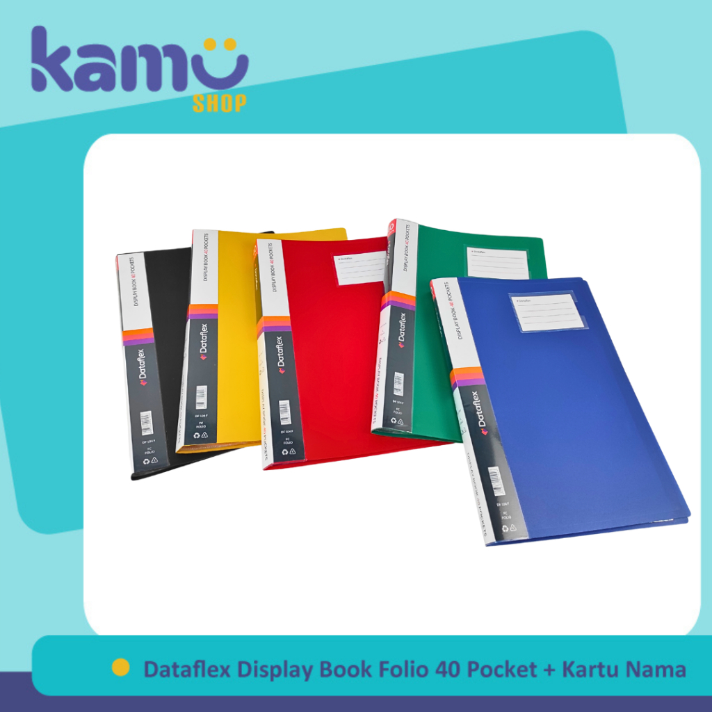 

Dataflex Display Book 40 Pockets + Kartu Nama Clear Holder Folio F4