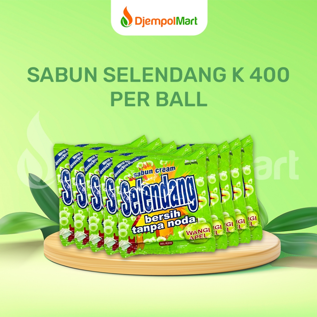 Sabun Cuci Baju Selendang K400 120 gr  - 1 Bal Isi 20 Pcs