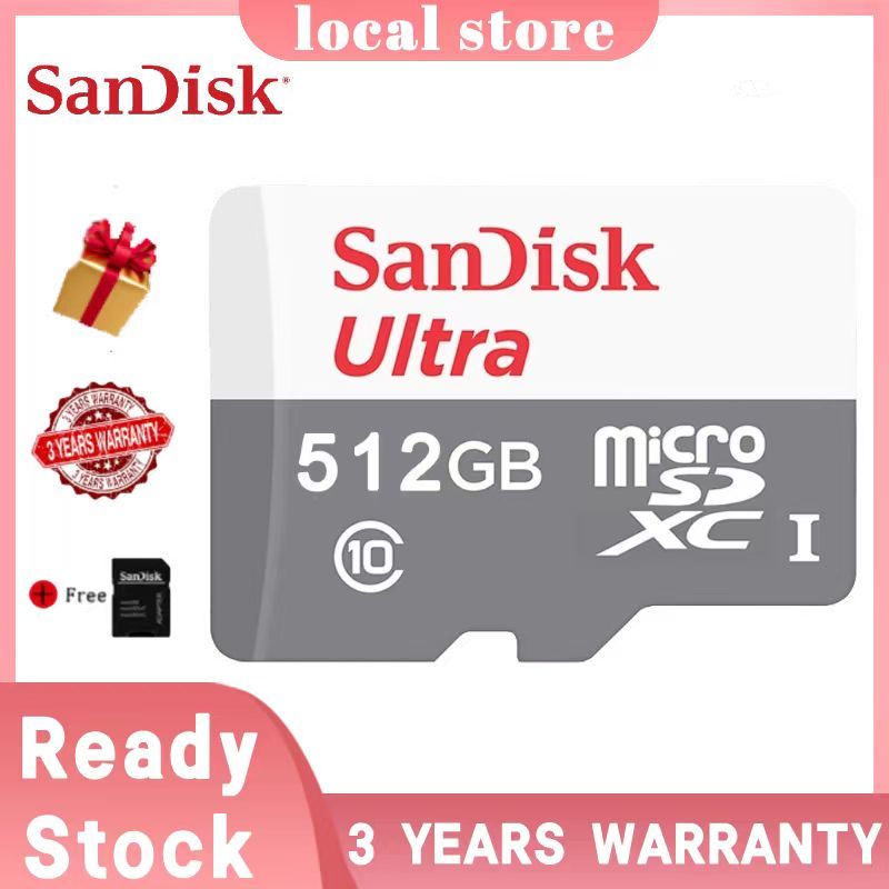 SanDisk Ultra SD Card 512GB 256GB 128GB  Memory Card Class10 SDXC UHS-1 Card (COD)