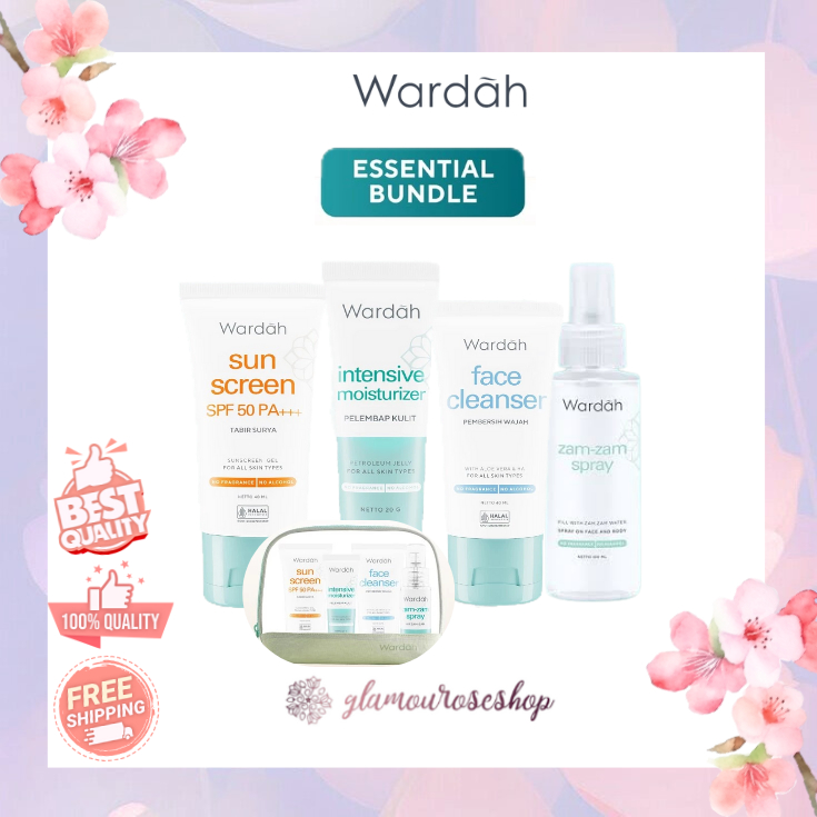 WARDAH Umrah & Haji 4in1 Package Free Pouch Tas