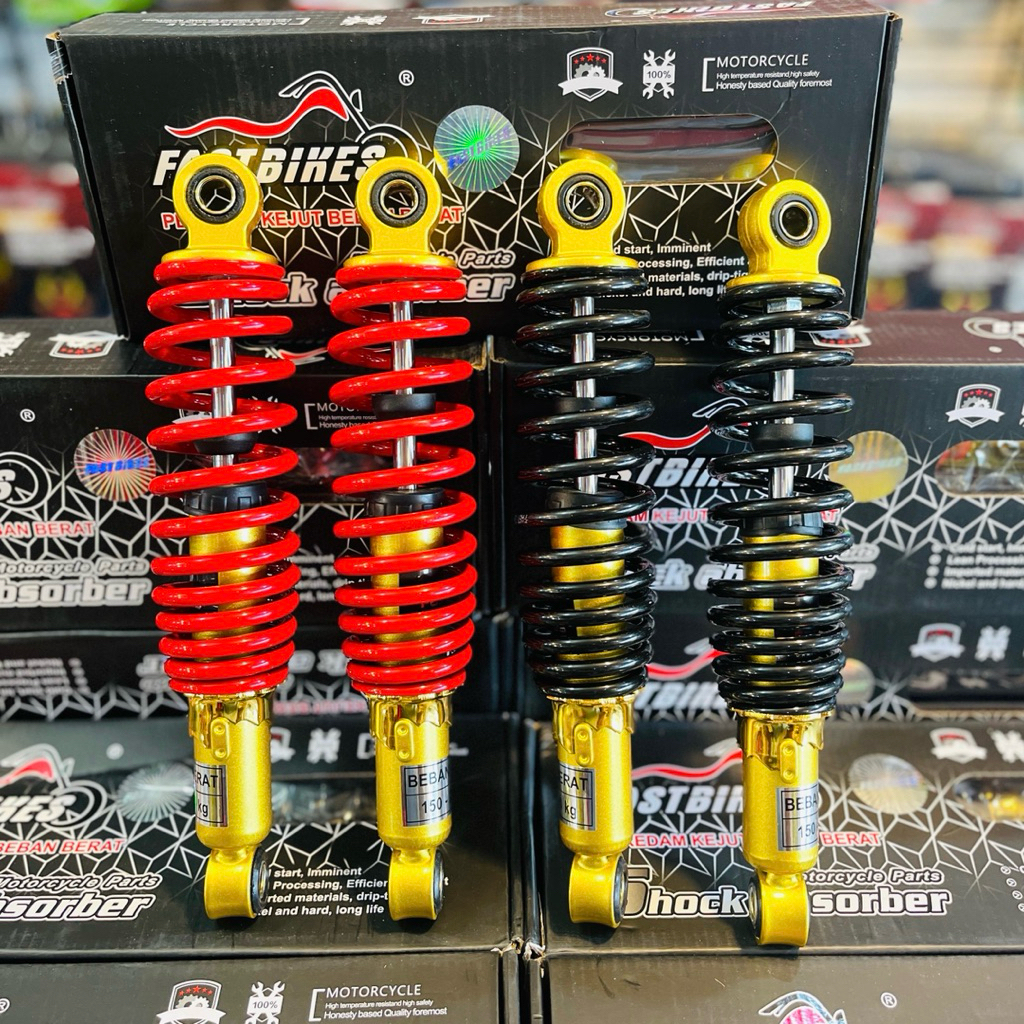 Shockbreaker Fastbikes Bebek Ukuran 280 340 MM Shock Belakang Bebek Beban Berat