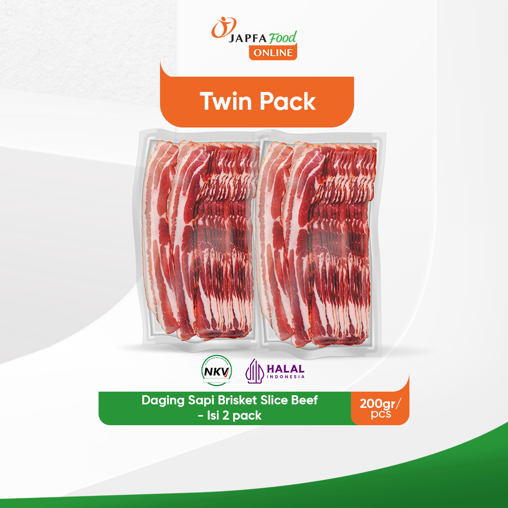 

Brisket Slice Beef 200gr - Isi 2 pack