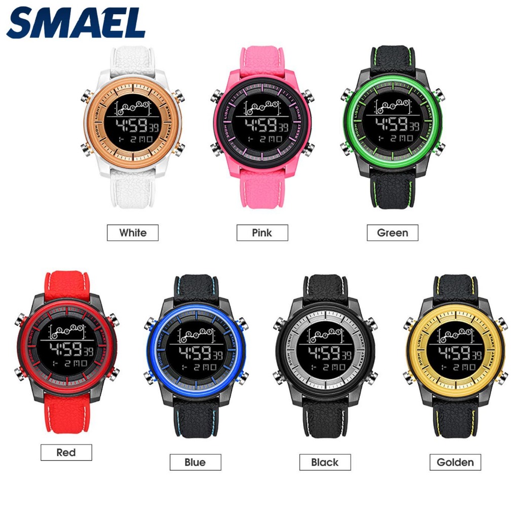 SMAEL 1556 Original Jam Tangan SPORT Digital Pria Wanita Multifungsi / Jam Tangan Luminous