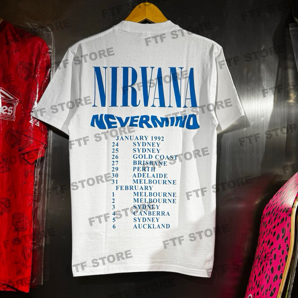 NIRVANA - NEVERMIND TOUR TSHIRT WHITE