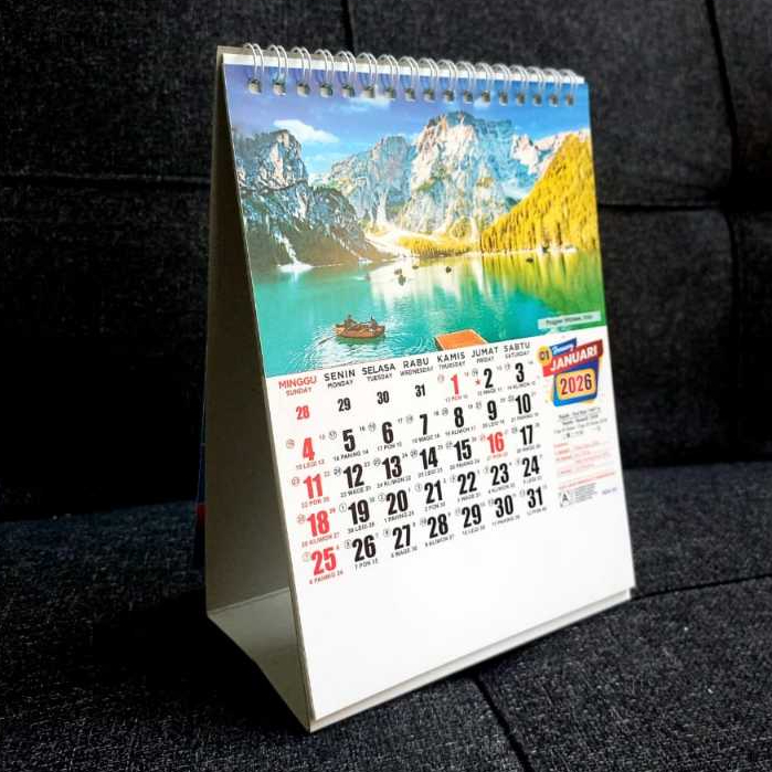 

Kalender Meja Kerja Tahun 2026 Ukuran [21x16cm]
