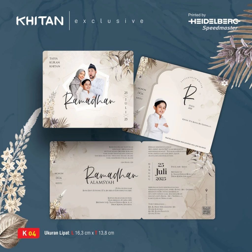 UNDANGAN KHITAN - 04 | CETAK UNDANGAN BLANGKO