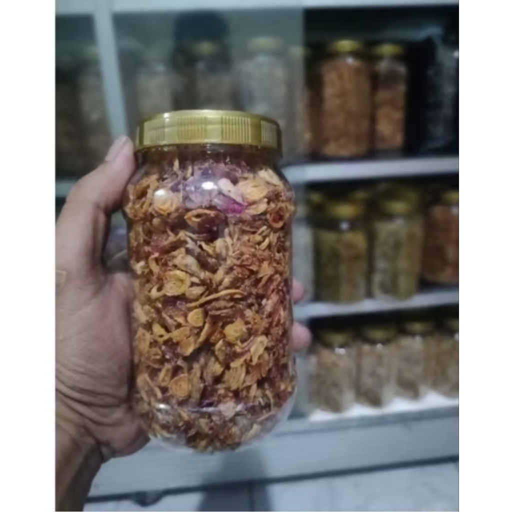 

Bawang Goreng Brebes 100gr Toples Kecil