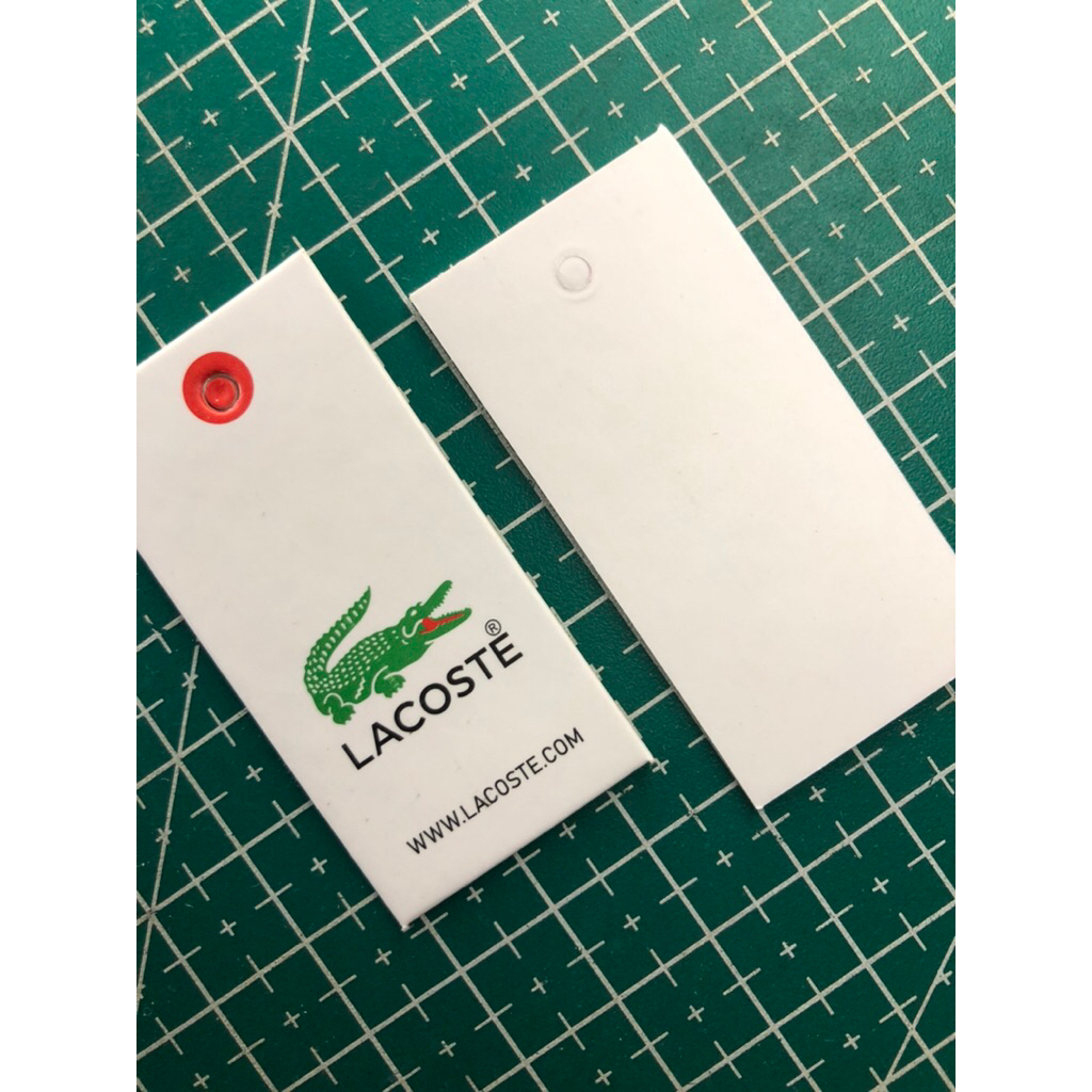 

LACOSTE LABEL NAME TAG SUPER PREMIUM TEBAL SMALL CO 1x600pcs