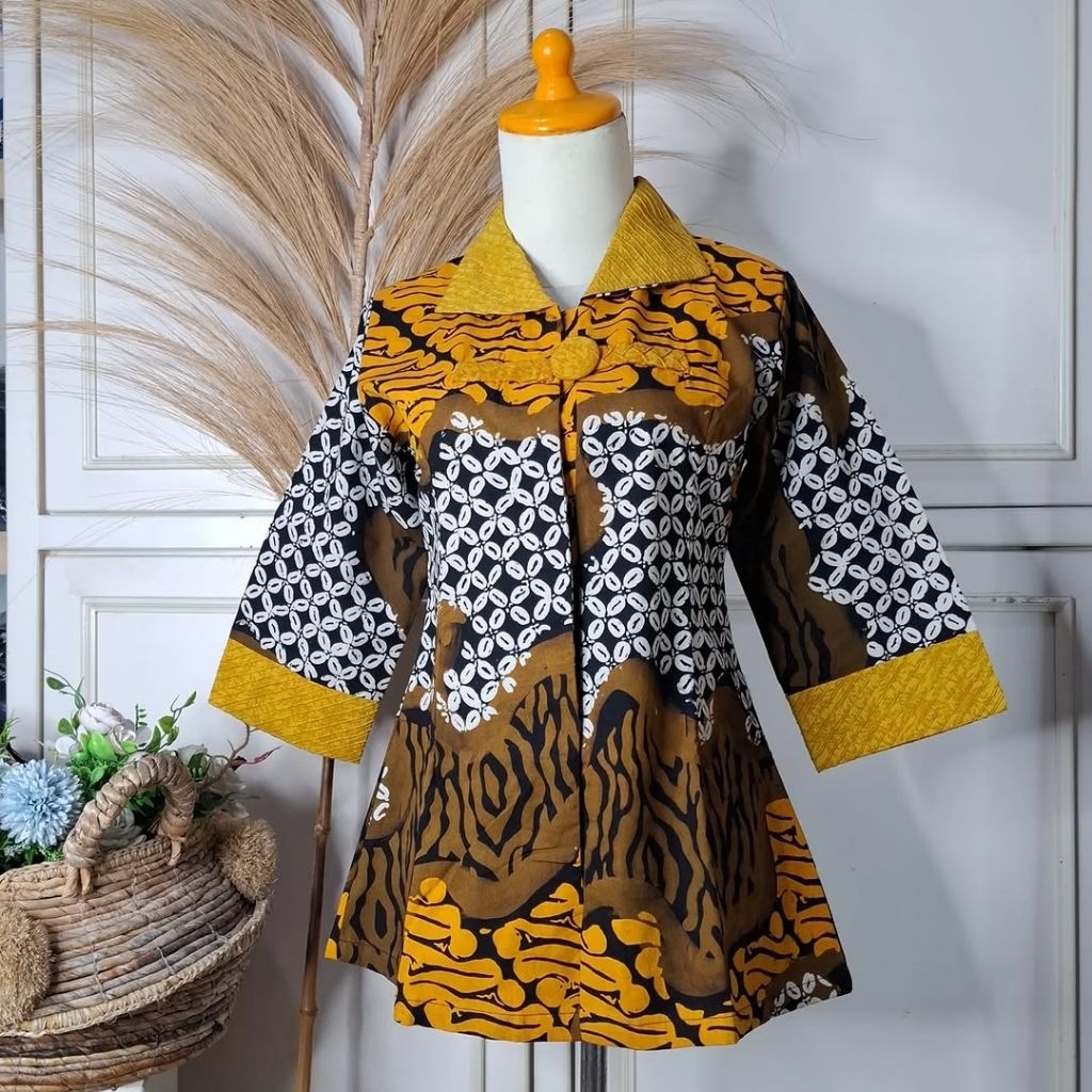 atasan batik, blouse batik, batik gaya, batik kerja