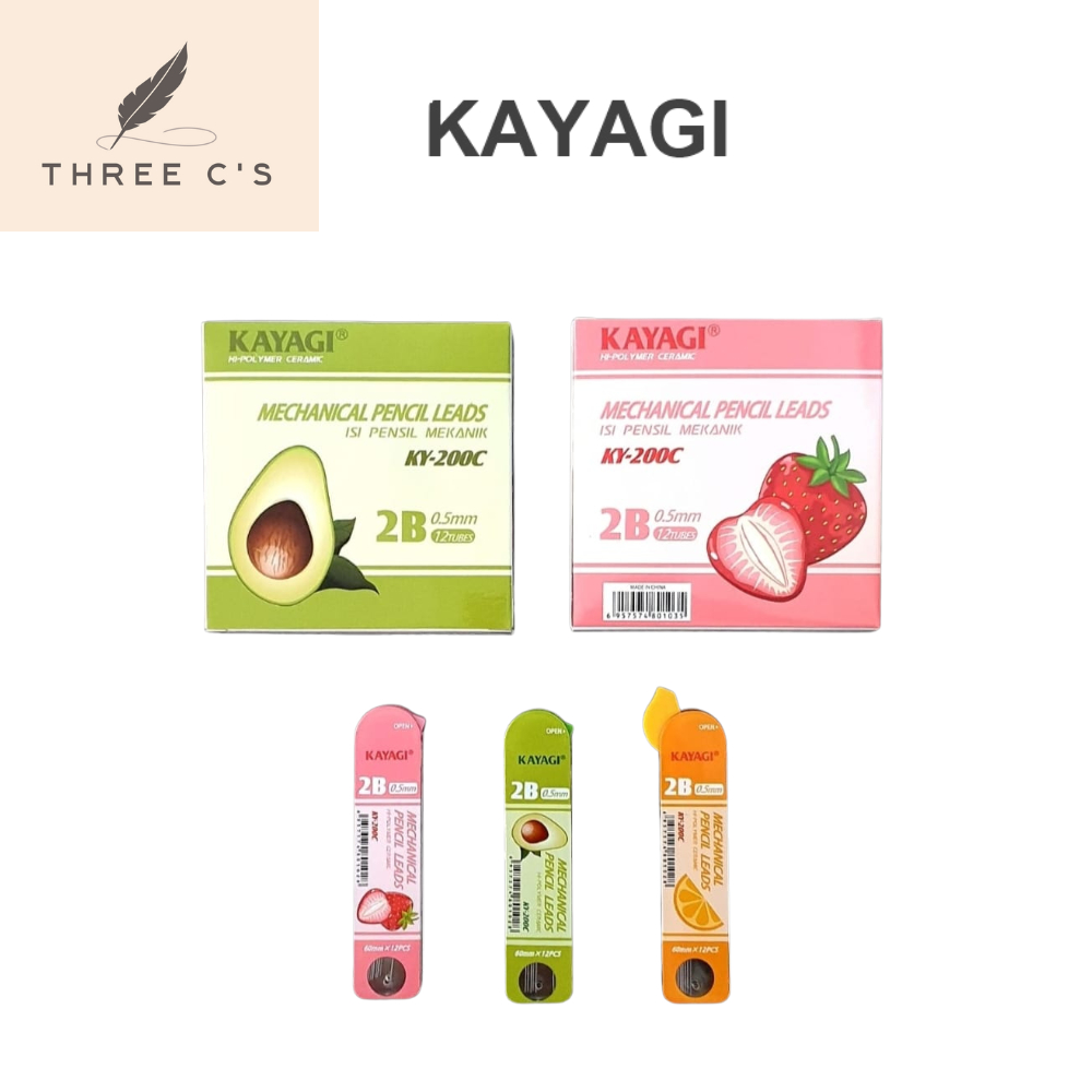

Isi Pensil Mekanik 2B Murah Mechanical Pencil Leads KAYAGI 12TUBES