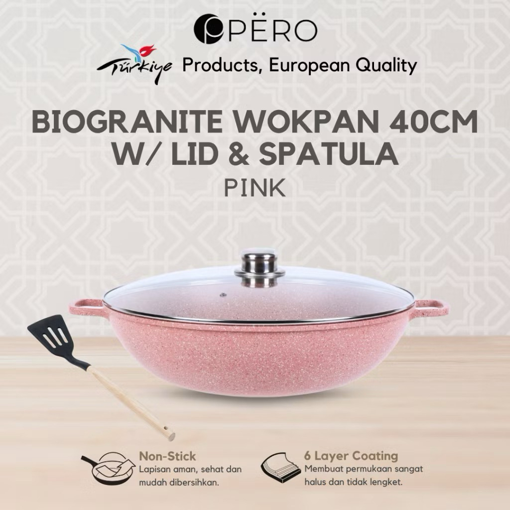 wok 40 cm + spatula