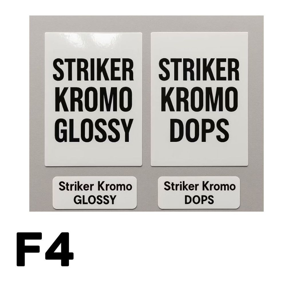

sticker cromo glossy dan doff F4 100 lembar | kertas sticker glossy dan doff