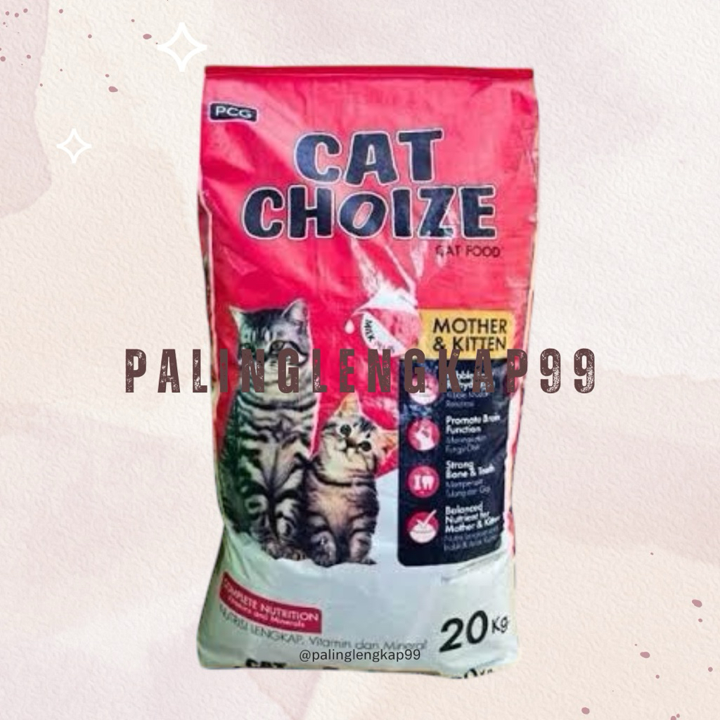 CAT CHOIZE MOTHER KITTEN 20KG - MAKANAN KUCING CAT CHOIZE MOTHER AND KITTEN KARUNGAN