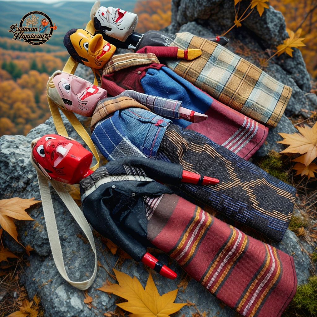 Gantungan Spion Mobil, Gantungan Kunci Wayang Golek Punakawan 1 Set