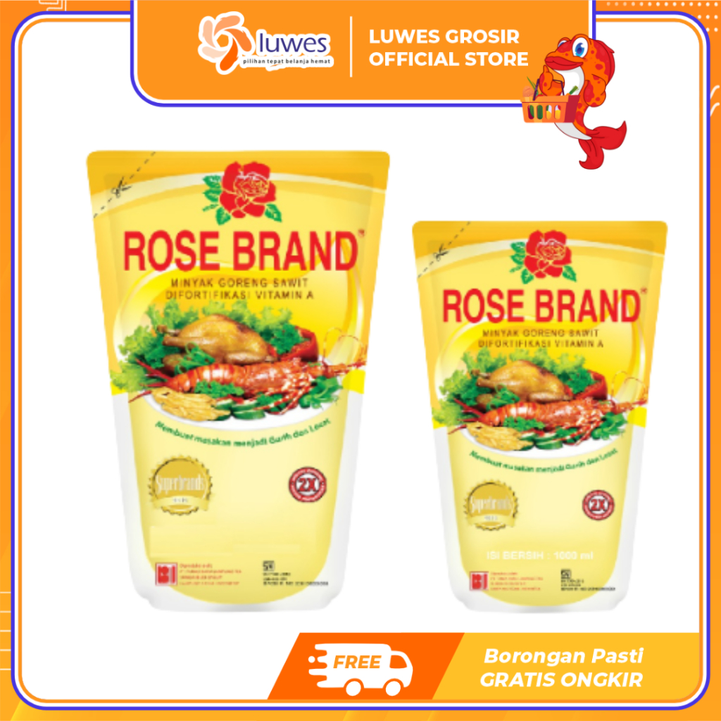 

Rose Brand Minyak Goreng Bening Cooking Oil Pouch 1L ,2L Termurah