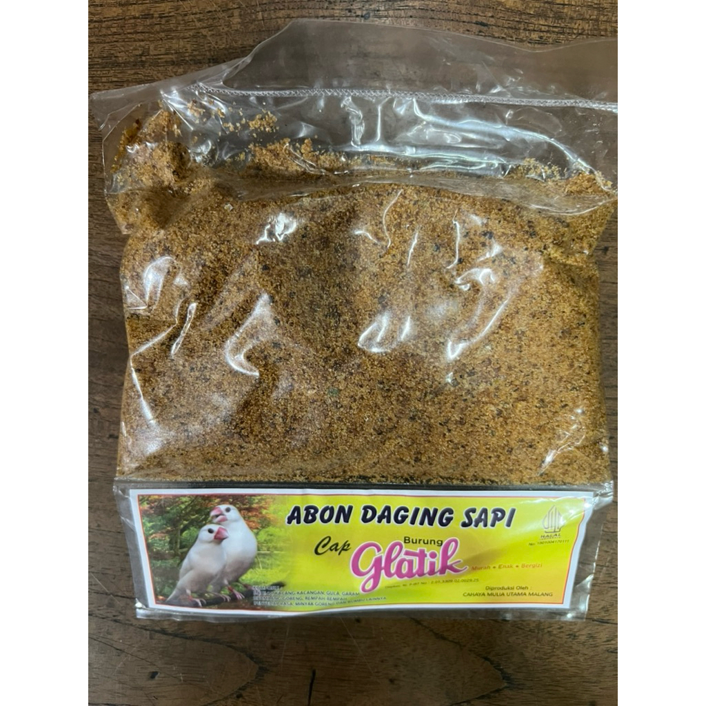 Abon Daging Sapi Cap Burung Glatik 250 Gram