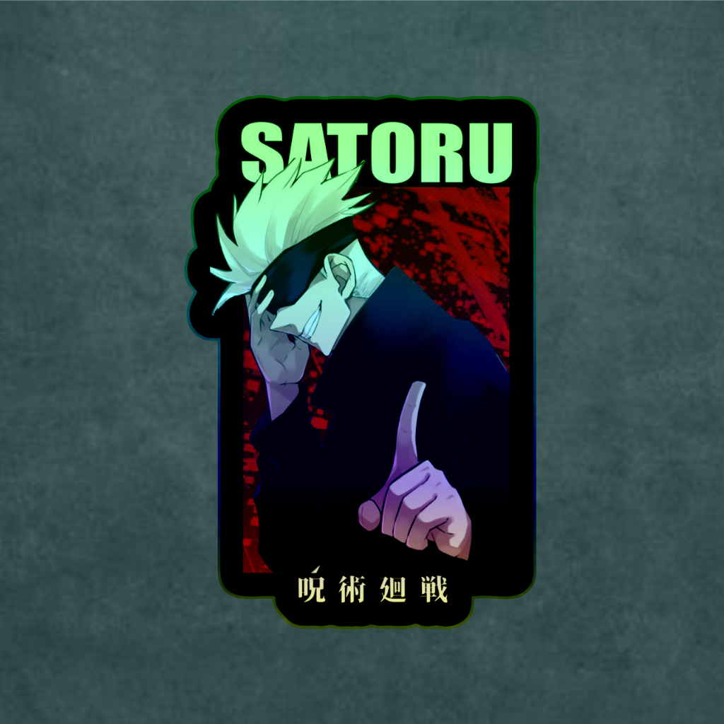 

Stiker Anime Hologram Satoru Gojo Jujutsu Kaisen Case Hp dan Laptop 7 Cm
