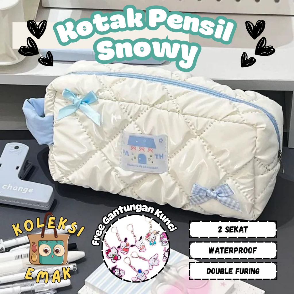 

Kotak Pensil Pita Coquette Lucu Estetik Tempat Pensil Sekolah Premium Stationery Bag School Stuff Pouch Make Up Serbaguna FREE GANTUNGAN KUNCI [SB-5]