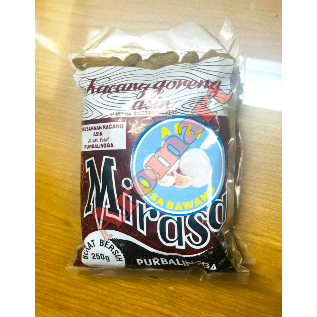 

Kacang Goreng Asin merek Mirasa Purbalingga rasa Bawang - 250gr [Harga produk belum termasuk bubble wrap yo!]