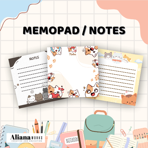 

Memopad / Notes Gambar Kucing Isi 48 Lembar PRINT PREMIUM