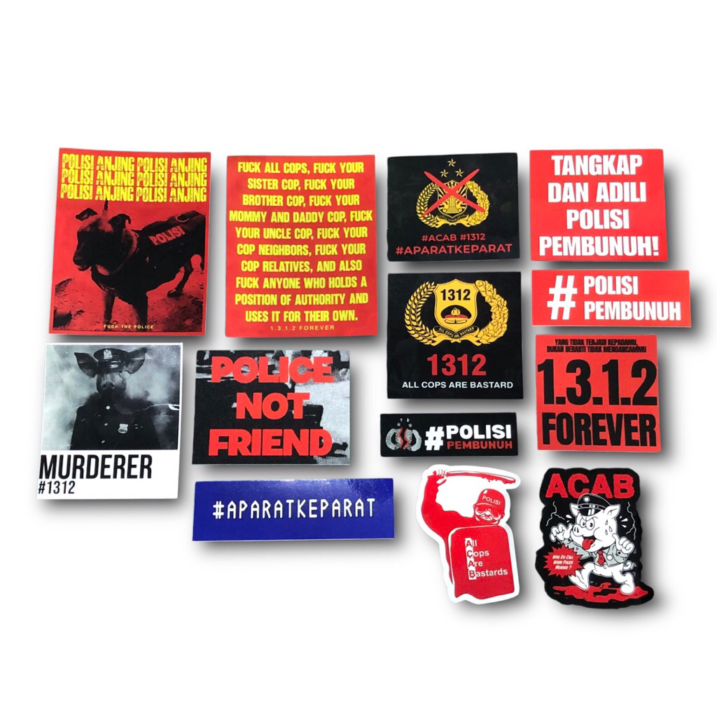 

Stickerpack Fvck The Police , ACAB , 1312