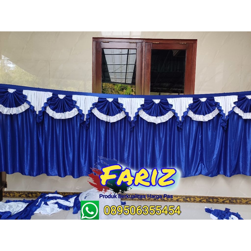 skirting meja prasmanan rempel meja poni meja prasmanan