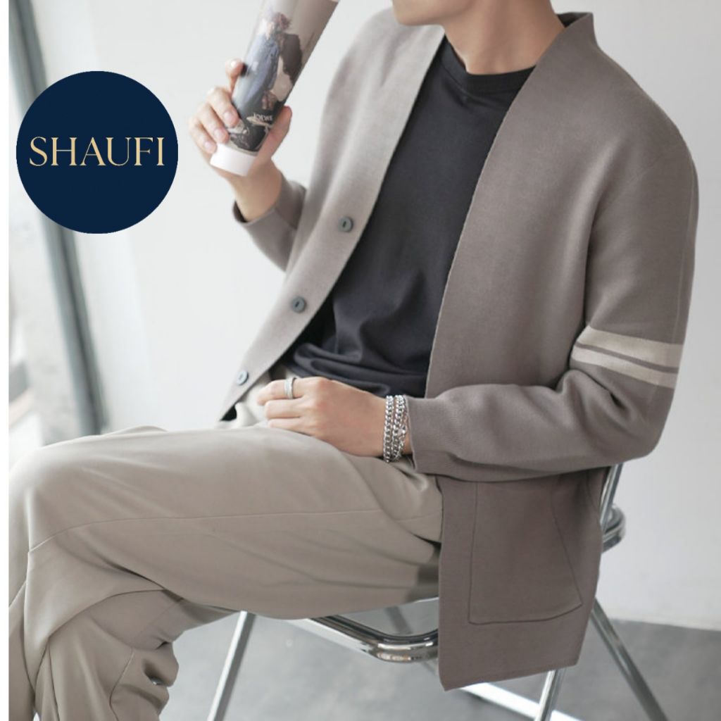 cardingan blazer pria/blazer pria sweater/Sweater rajutan