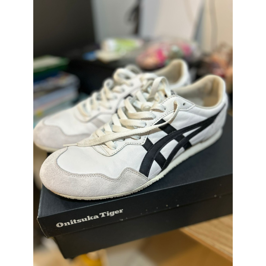 PRELOVED Onitsuka Tiger Mexico 66 White Black Preloved Ori Size 43.5