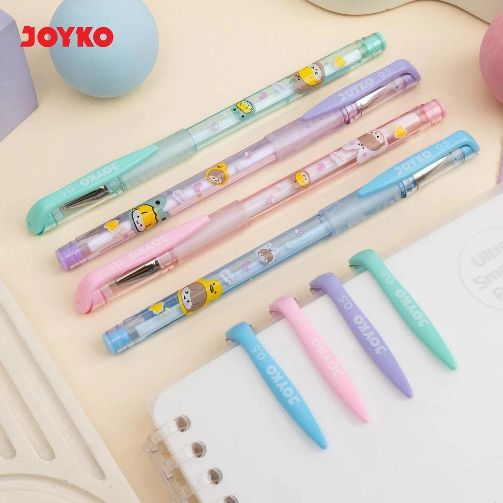 

Joyko Gel Pen Pena GP-394 0.5 Mm Hitam Soft Grip