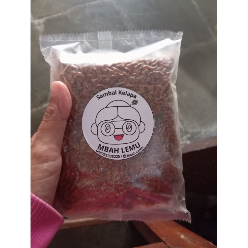 MBAH LEMU sambal kelapa serundeng kelapa krawu urap pedas manis gurih enak 100gr