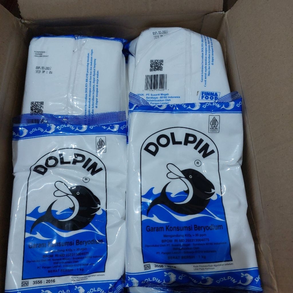 

Garam Dolphin 1kg ( 1 dus isi 12 )