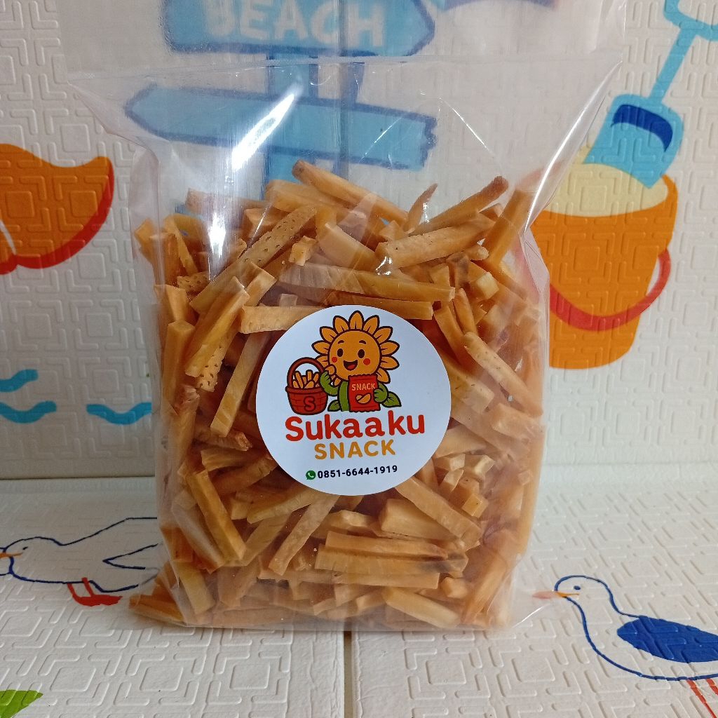 

Keripik Stik Sukun Mentega Grade A 500 gram -Cemilan Renyah Gurih