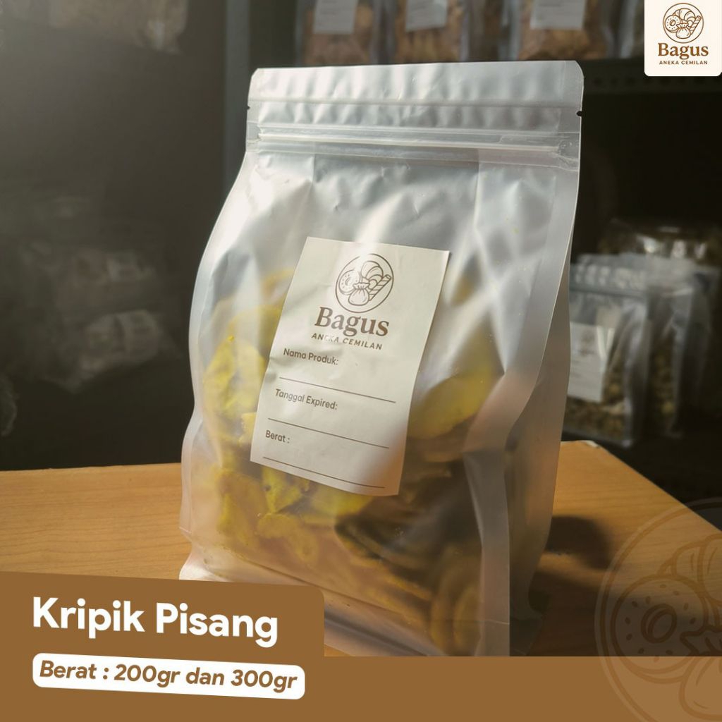

Kripik pisang bulat renyah